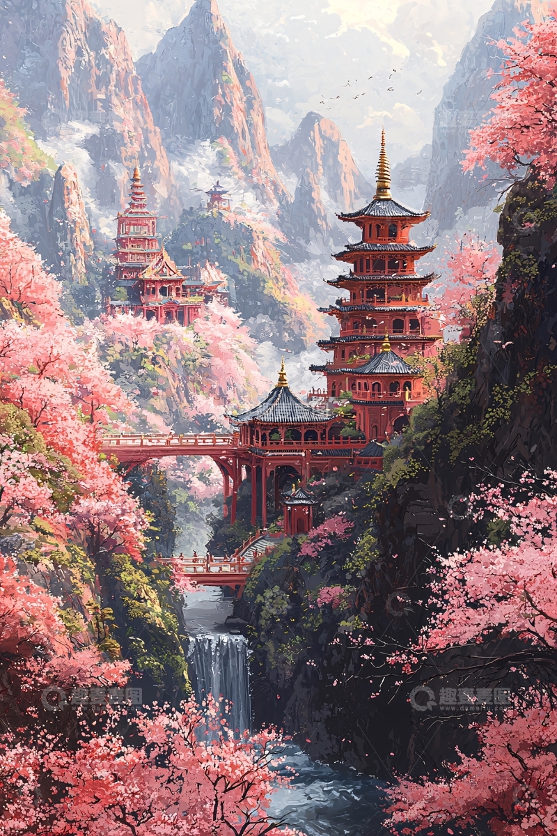 高清大图下载【趣麦麦图】樱花20