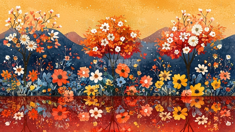 高清大图下载【趣麦麦图】秋季花田