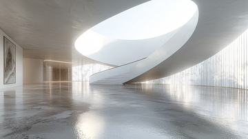 现代简约旋转楼梯