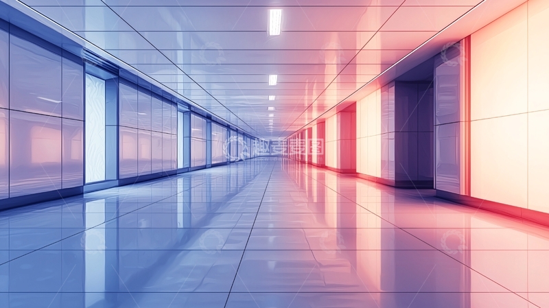 高清大图下载【趣麦麦图】现代化走廊灯光设计