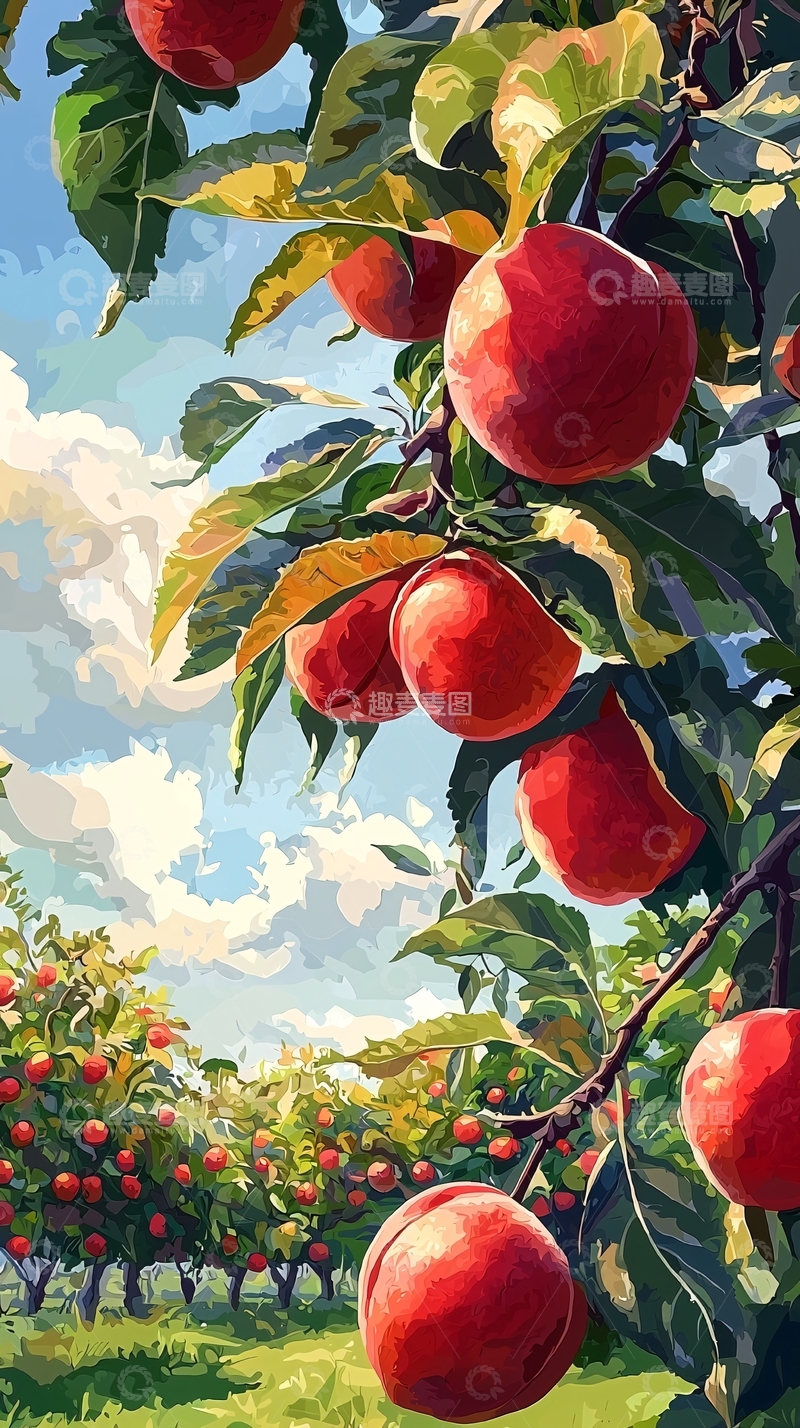 高清大图下载【趣麦麦图】红苹果树