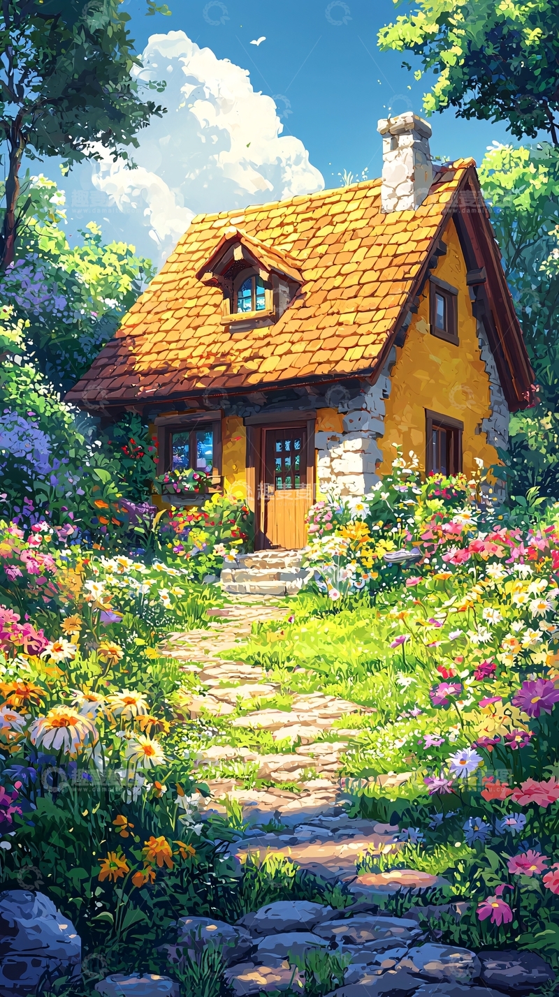 高清大图下载【趣麦麦图】童话故事小屋