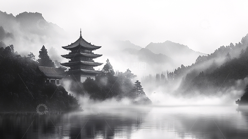 高清大图下载【趣麦麦图】水墨画