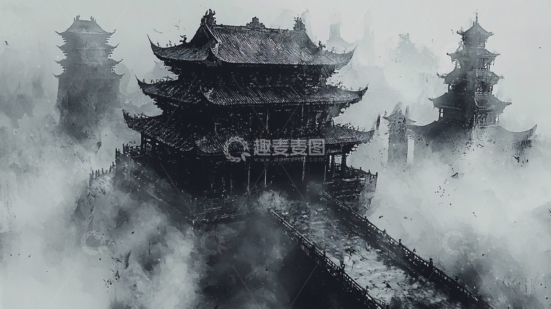 高清大图下载【趣麦麦图】水墨画