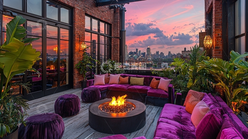 高清大图下载【趣麦麦图】屋顶露台景观