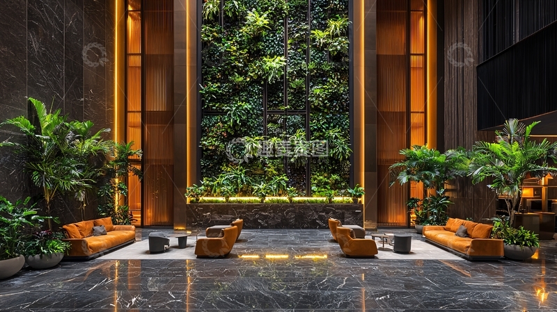 高清大图下载【趣麦麦图】室内绿植墙