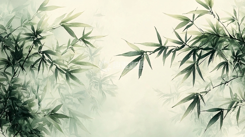 高清大图下载【趣麦麦图】水墨画竹子