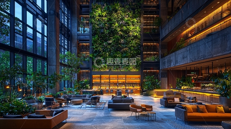 高清大图下载【趣麦麦图】酒店大堂室内设计