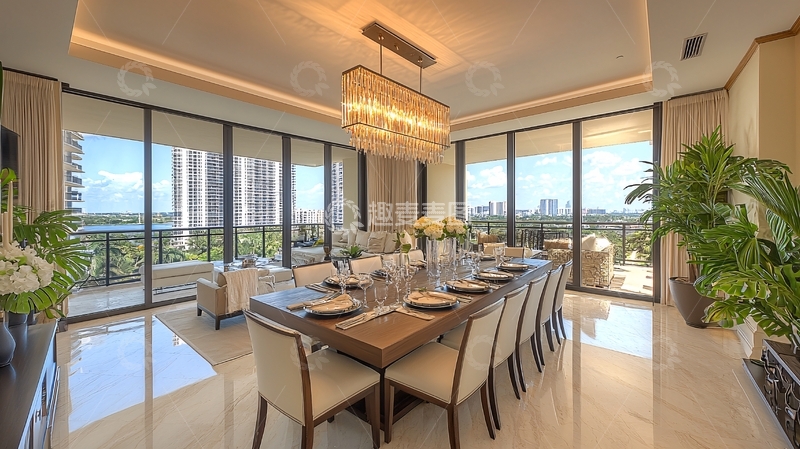 高清大图下载【趣麦麦图】豪华餐厅长桌
