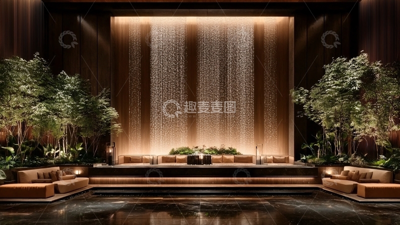 高清大图下载【趣麦麦图】高端酒店大堂设计