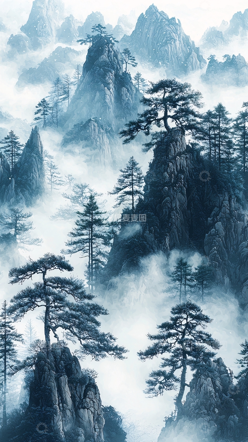 高清大图下载【趣麦麦图】水墨画