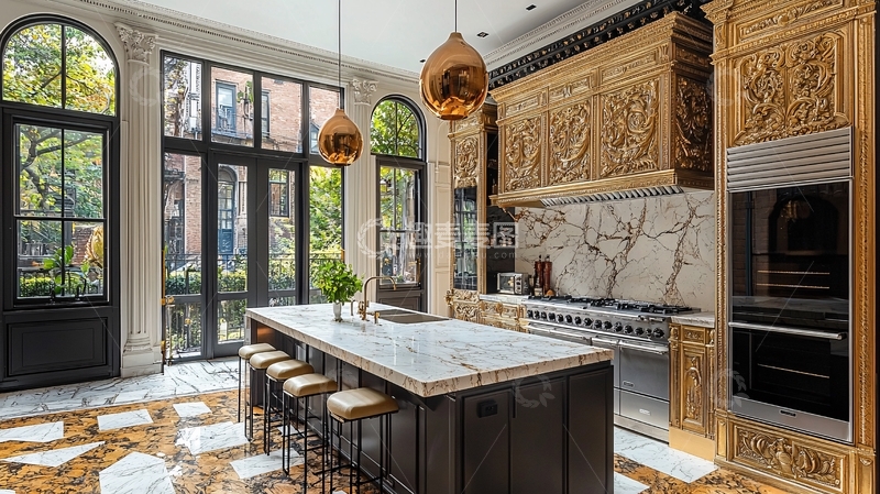 高清大图下载【趣麦麦图】奢华厨房设计