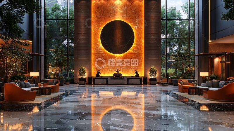 高清大图下载【趣麦麦图】高端酒店大堂