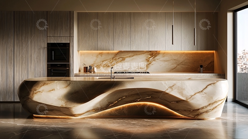 高清大图下载【趣麦麦图】现代极简风格厨房