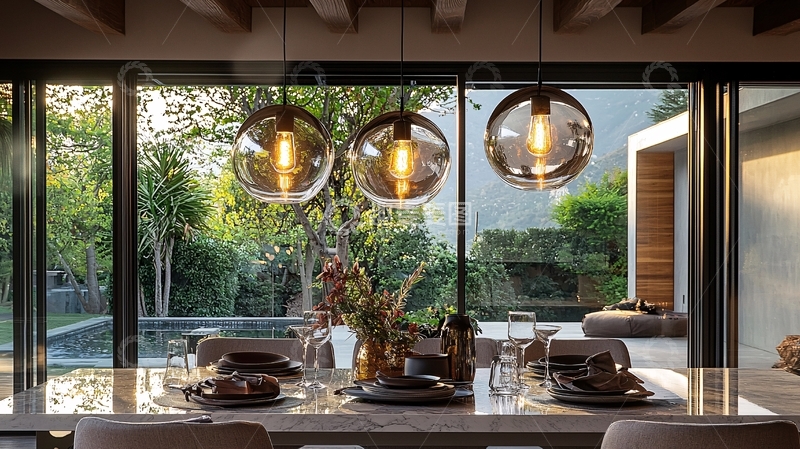 高清大图下载【趣麦麦图】现代简约餐厅吊灯