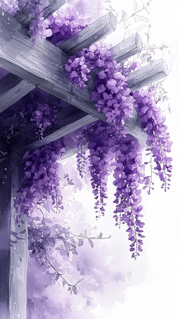 紫藤花棚