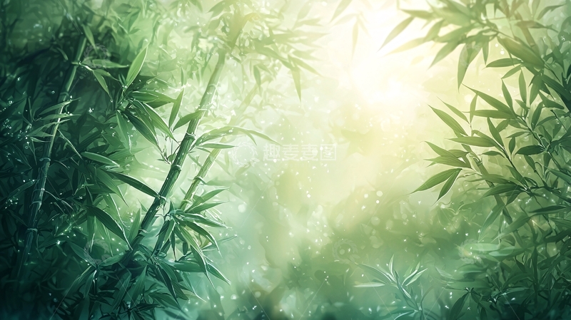 高清大图下载【趣麦麦图】梦幻竹林