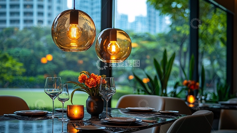 高清大图下载【趣麦麦图】餐厅吊灯