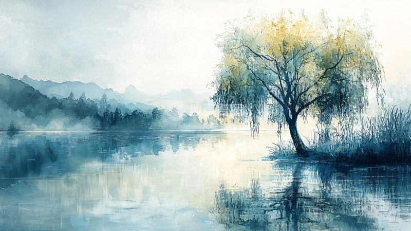 高清大图下载【趣麦麦图】水墨画风景