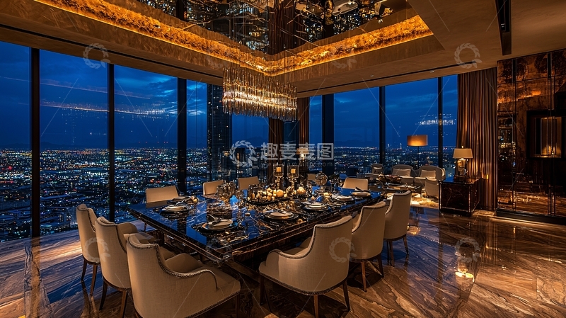 高清大图下载【趣麦麦图】夜景餐厅