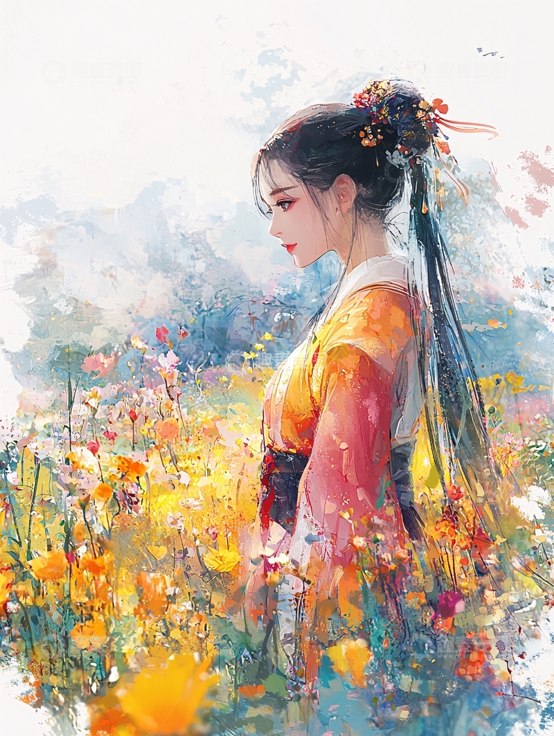 高清大图下载【趣麦麦图】古风美女