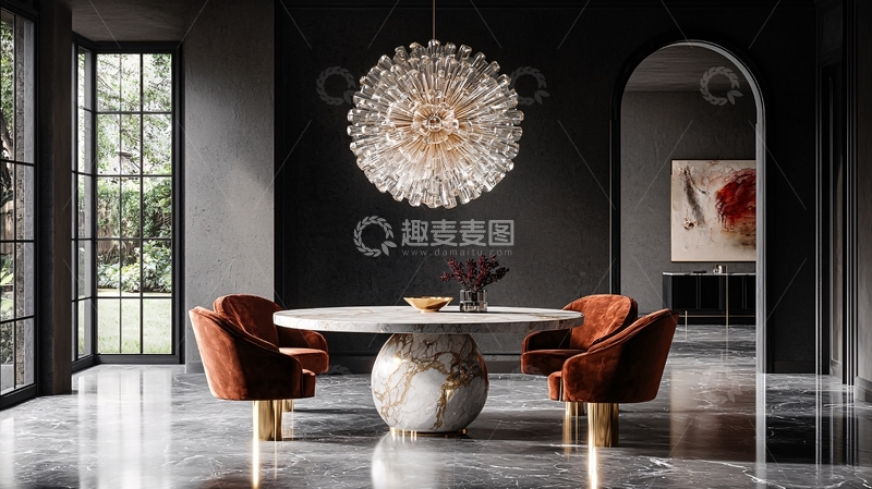 高清大图下载【趣麦麦图】现代极简餐厅设计