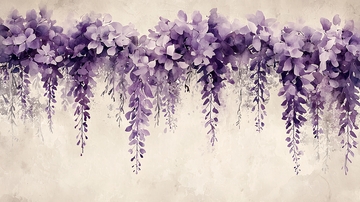 紫色花藤背景图