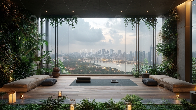 高清大图下载【趣麦麦图】高层公寓禅意空间