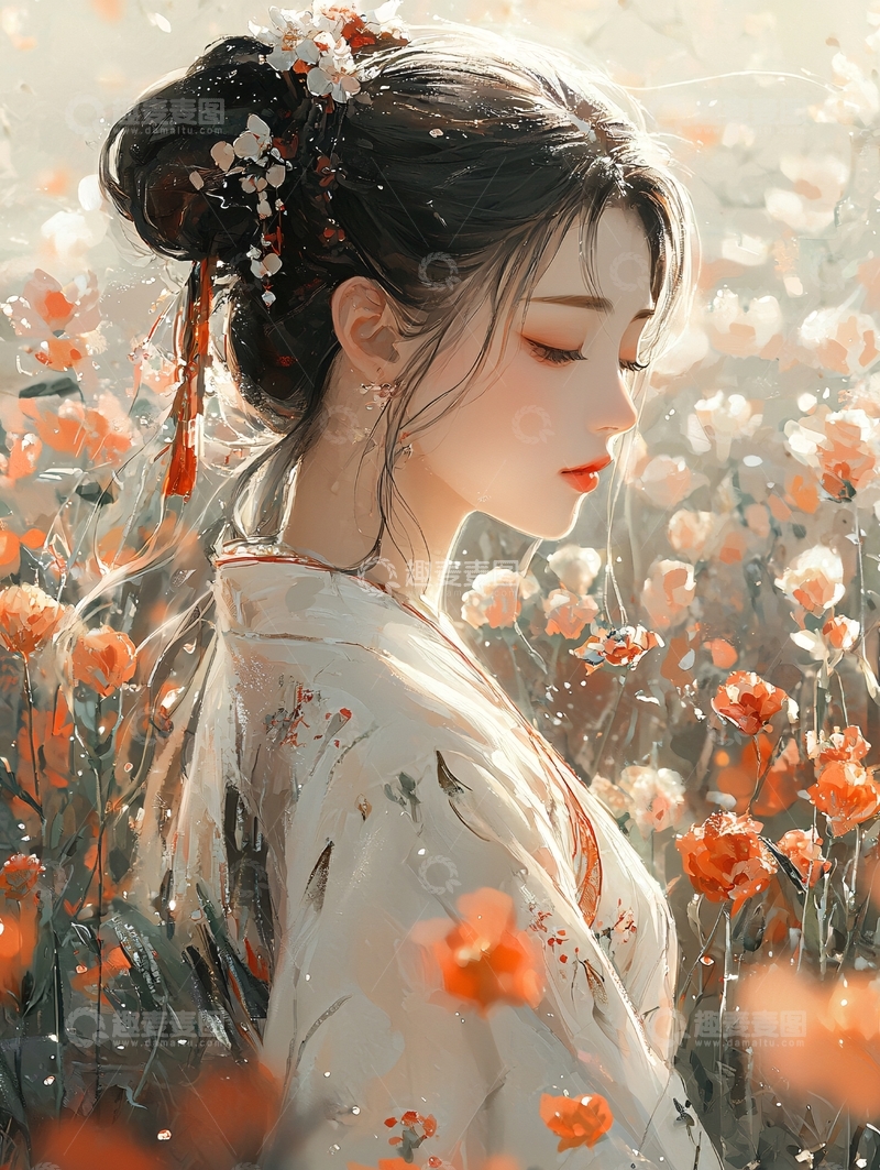 高清大图下载【趣麦麦图】古风美女