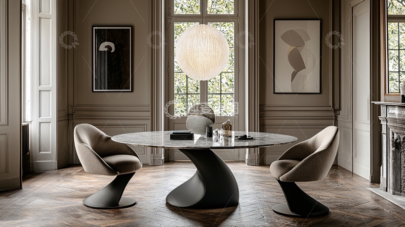 高清大图下载【趣麦麦图】现代极简风格餐桌
