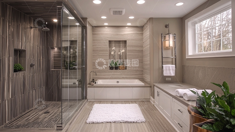 高清大图下载【趣麦麦图】现代简约风格浴室