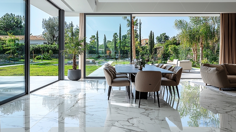 高清大图下载【趣麦麦图】现代极简别墅餐厅