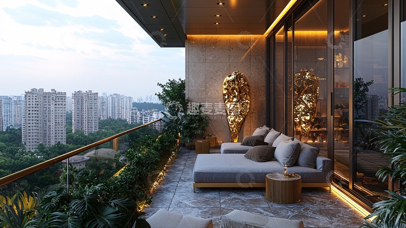 高清大图下载【趣麦麦图】高端公寓阳台设计
