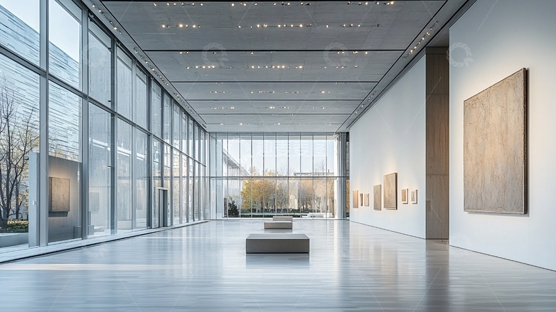 高清大图下载【趣麦麦图】现代美术馆长廊