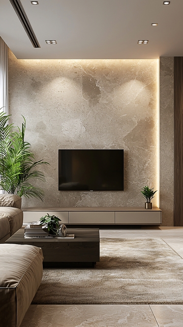 现代简约电视背景墙