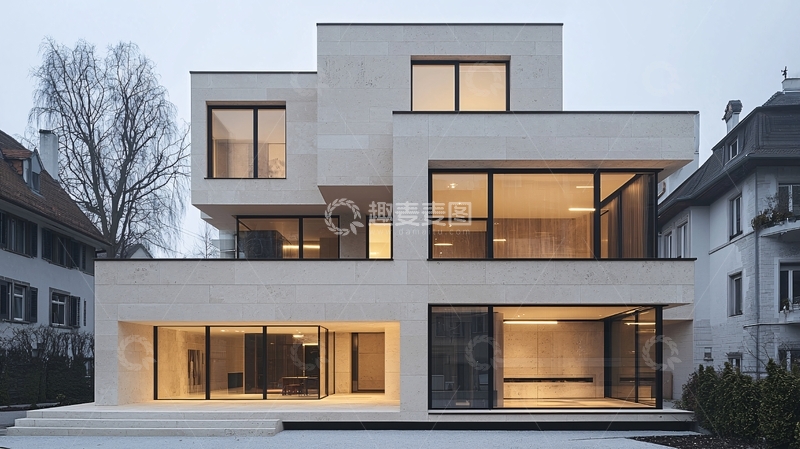 高清大图下载【趣麦麦图】现代简约风格别墅