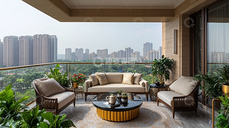 高清大图下载【趣麦麦图】阳台景观