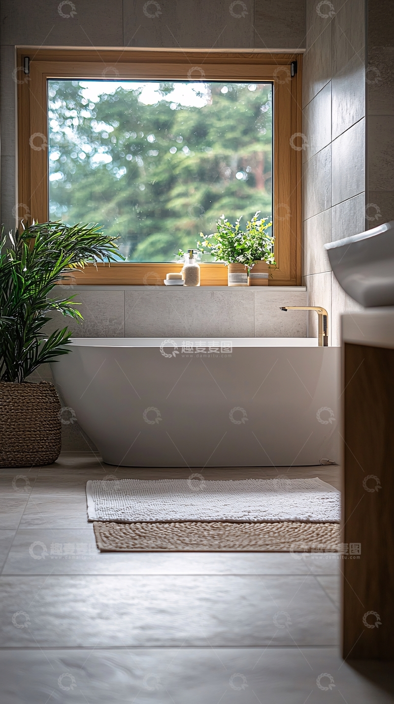高清大图下载【趣麦麦图】现代简约风格浴室