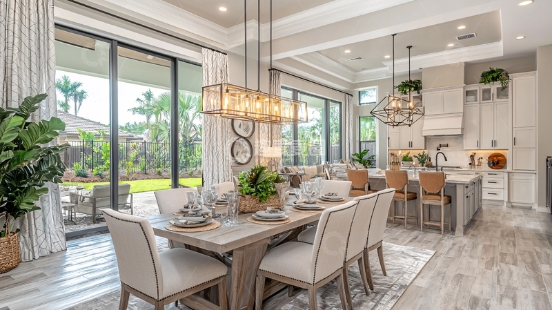 高清大图下载【趣麦麦图】现代简约乡村风格餐厅