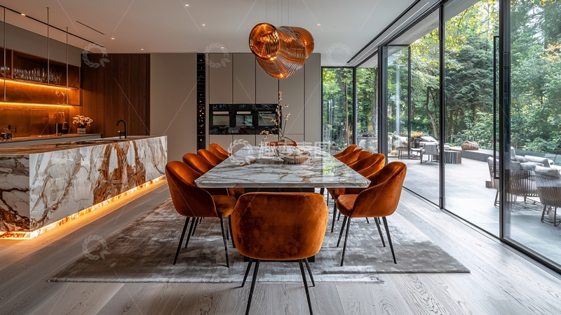 高清大图下载【趣麦麦图】现代轻奢餐厅