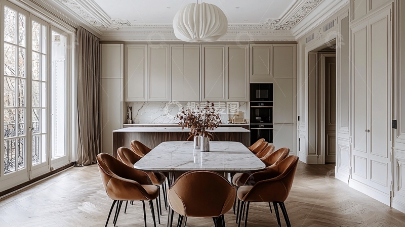 高清大图下载【趣麦麦图】轻奢现代简约风格餐厅