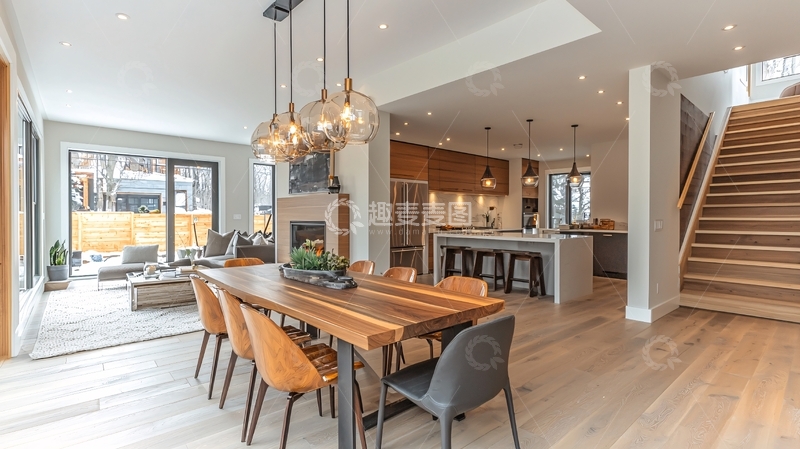 高清大图下载【趣麦麦图】现代简约风格餐厅