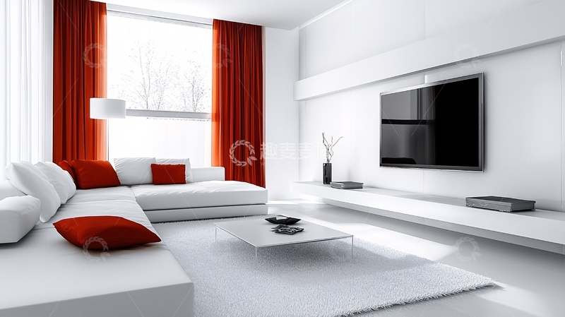 高清大图下载【趣麦麦图】现代简约客厅