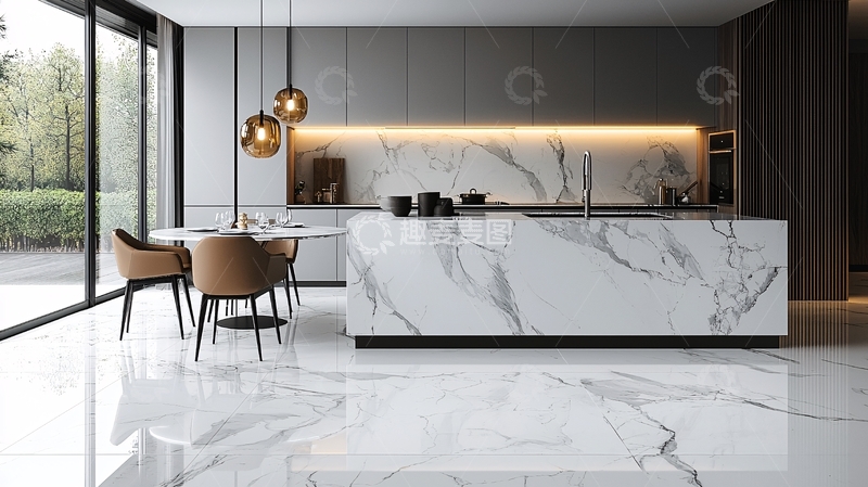 高清大图下载【趣麦麦图】现代极简风格厨房