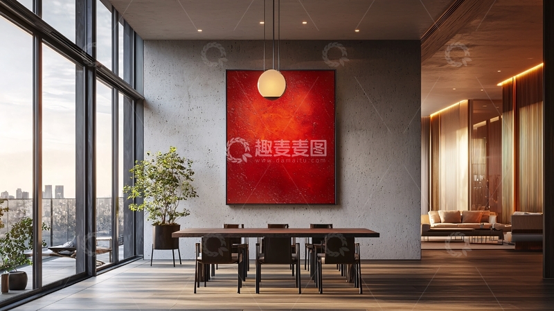 高清大图下载【趣麦麦图】现代简约公寓餐厅