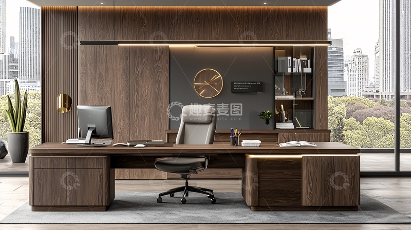 高清大图下载【趣麦麦图】现代简约高端办公桌