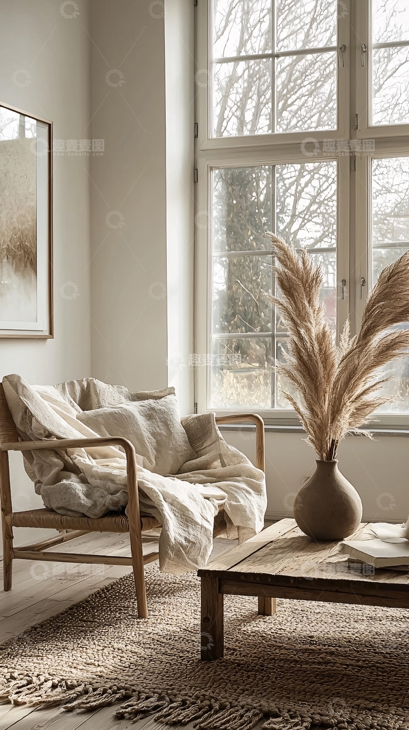 高清大图下载【趣麦麦图】极简风家居客厅角落
