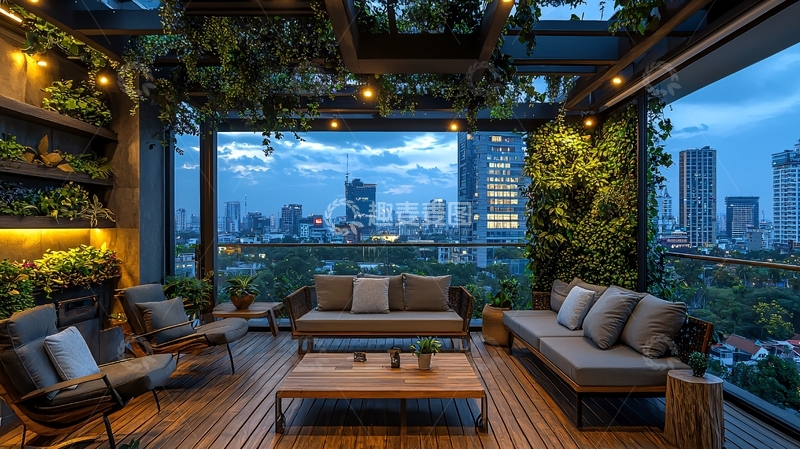 高清大图下载【趣麦麦图】空中花园