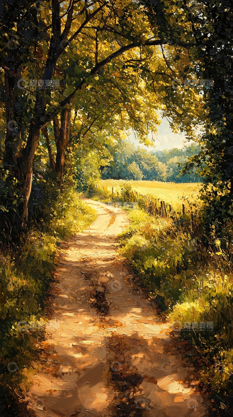 高清大图下载【趣麦麦图】阳光森林小路