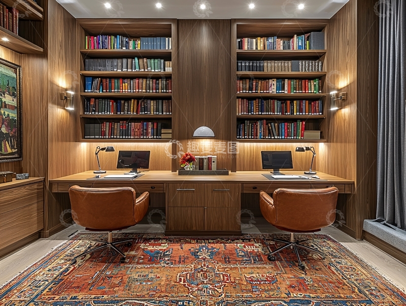 高清大图下载【趣麦麦图】书房设计
